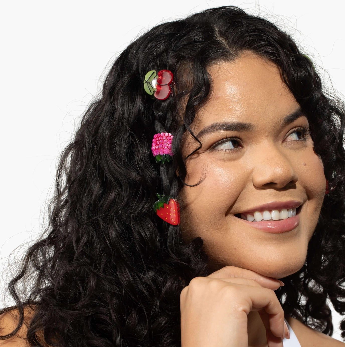 Micro Berry Basket Hair Claw Clip Set
