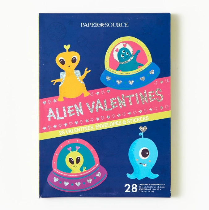 SALE Alien Spaceship Valentines by Paper Source