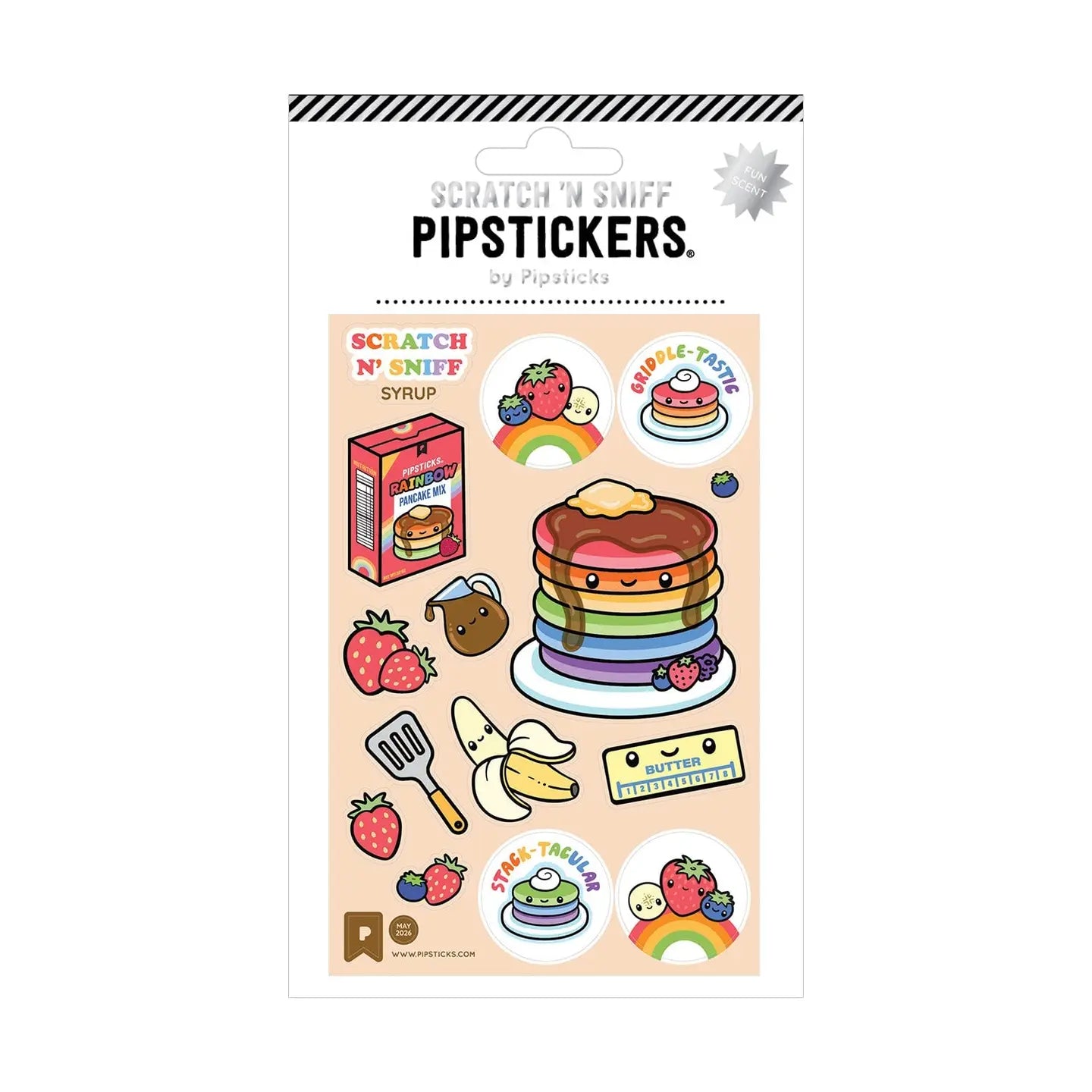 Stack-tacular Breakfast Scratch 'n Sniff Sticker Sheet