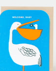 Welcome Baby Pelican Card by Egg Press
