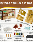 Modern Birdhouse Woodworking Kit
