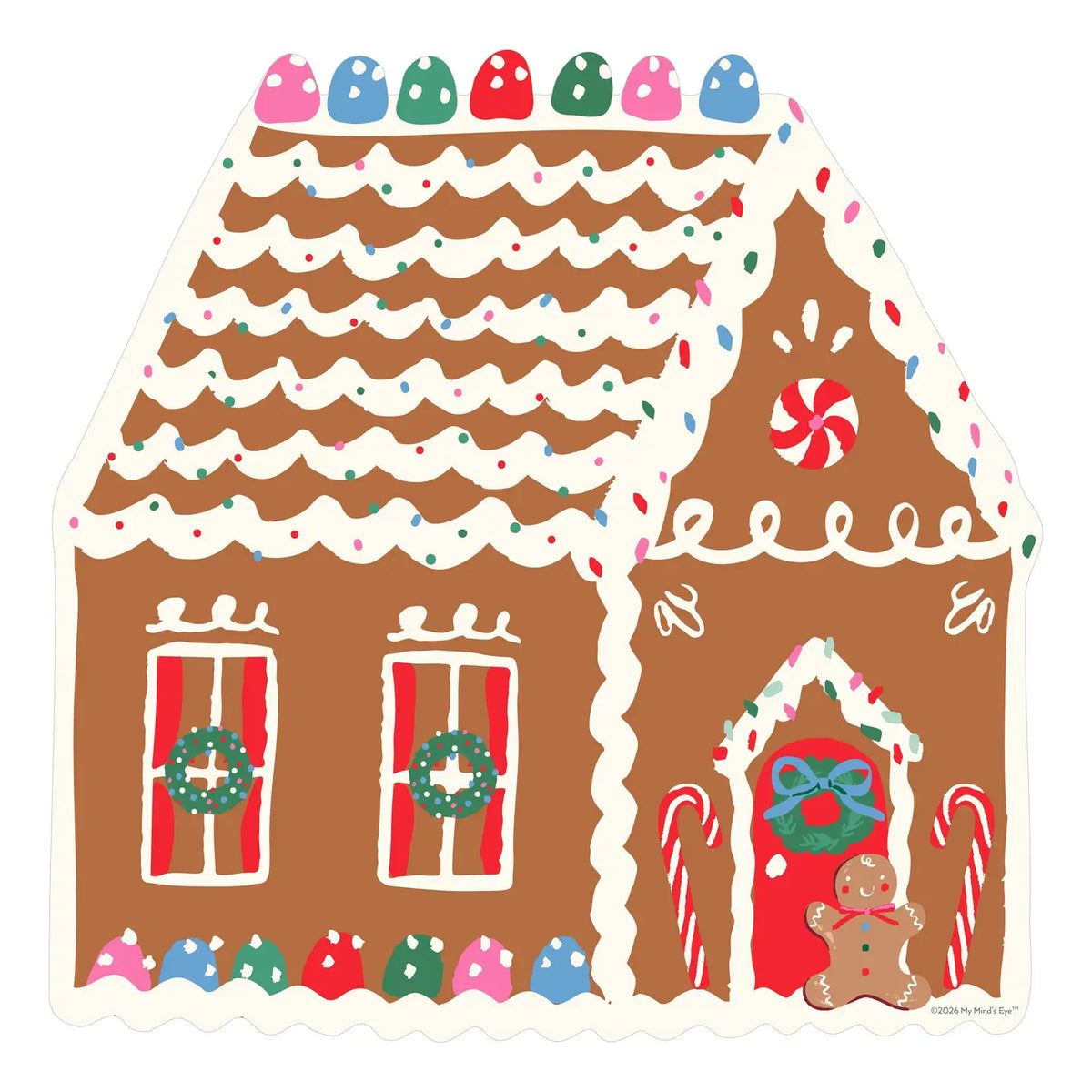 Gingerbread House Shaped Jigsaw Puzzle