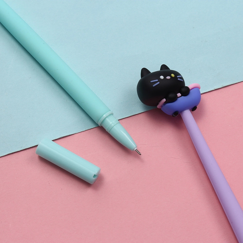 Black Cat Wiggle Gel Pen