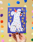 Spotty Dog Birthday Card