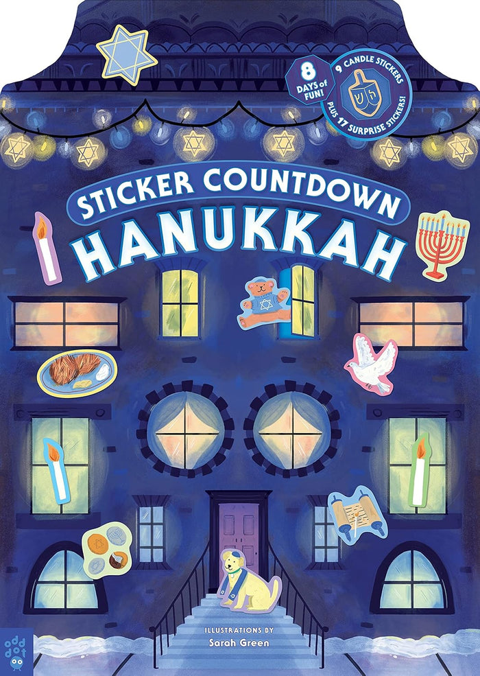 Sticker Countdown Hanukkah by Sarah Green