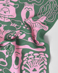 Mushrooms Woven Cotton Tea Towel