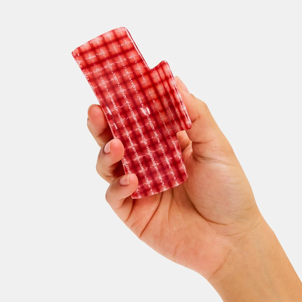 Box Claw in Red Plaid by Chunks