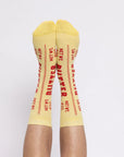 Butter Large Crew Adult Socks by Yellow Owl Workshop