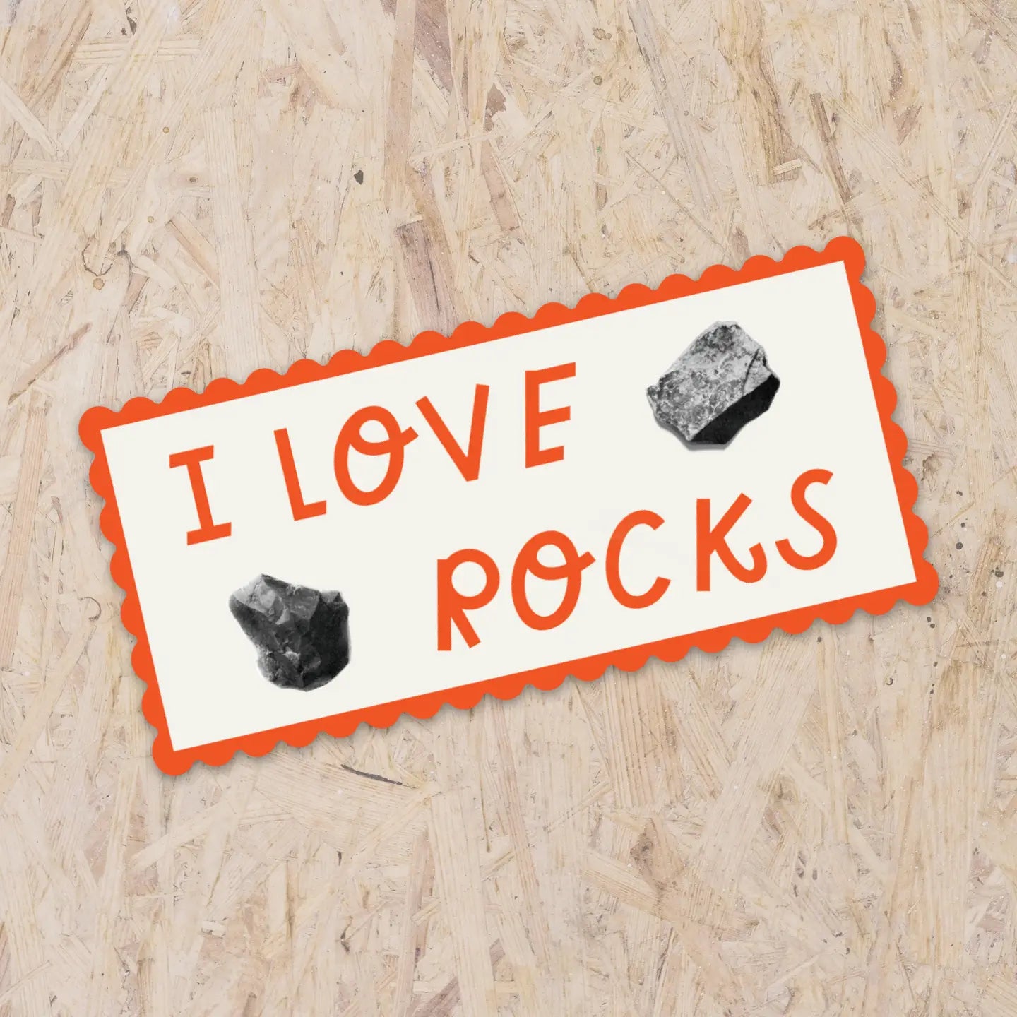 I Love Rocks Sticker
