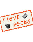 I Love Rocks Sticker