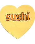 Sushi Heart Sticker by The Silver Spider