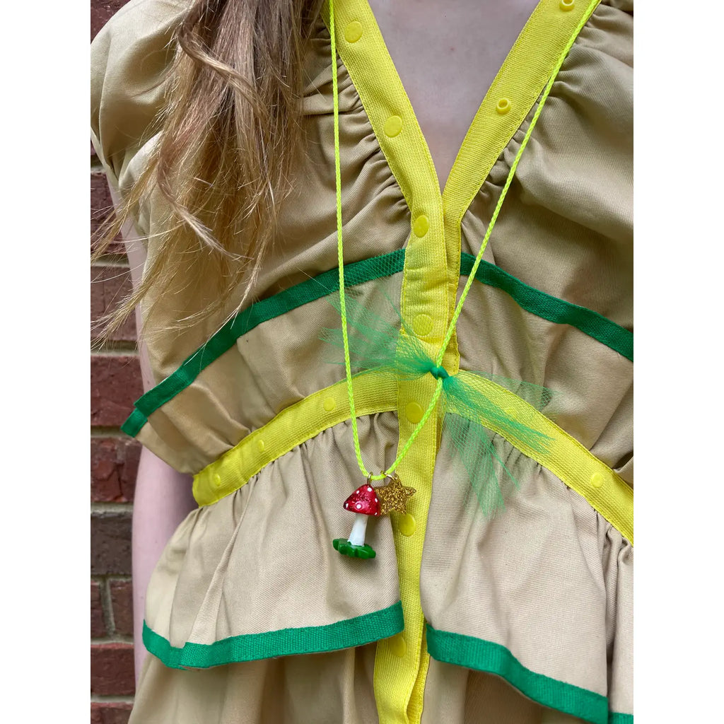 Glitter Mushroom Necklace by Gunner and Lux