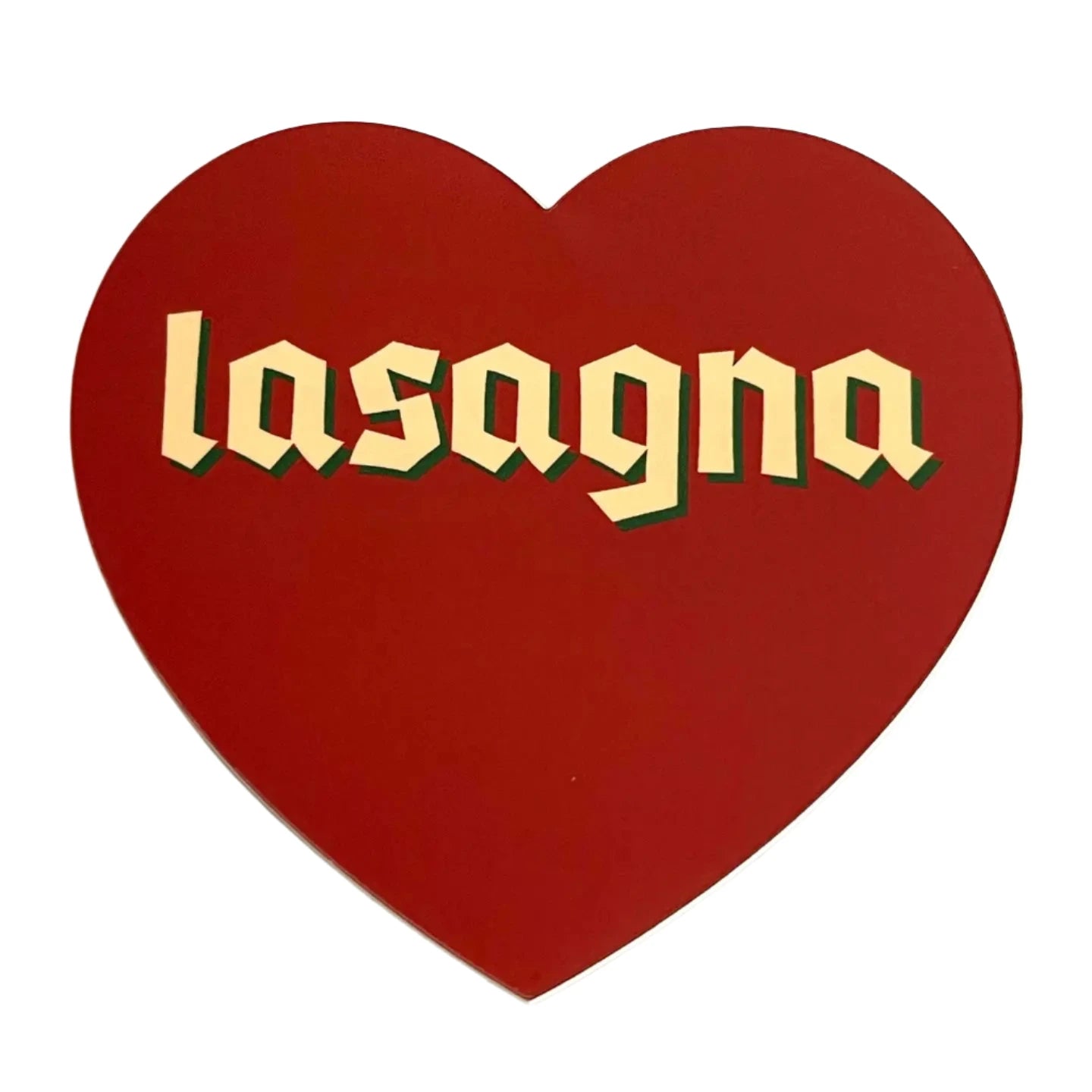 Lasagna Heart Sticker by The Silver Spider