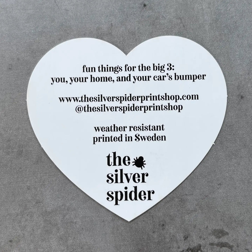 Boba Heart Sticker by The Silver Spider