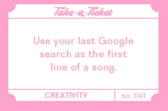 Take A Ticket Creativity