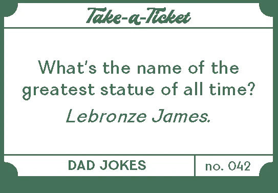 Take A Ticket Dad Jokes by Chronicle Books