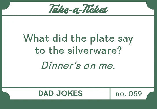 Take A Ticket Dad Jokes by Chronicle Books