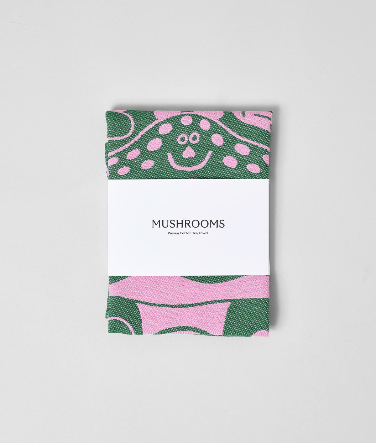 Mushrooms Woven Cotton Tea Towel