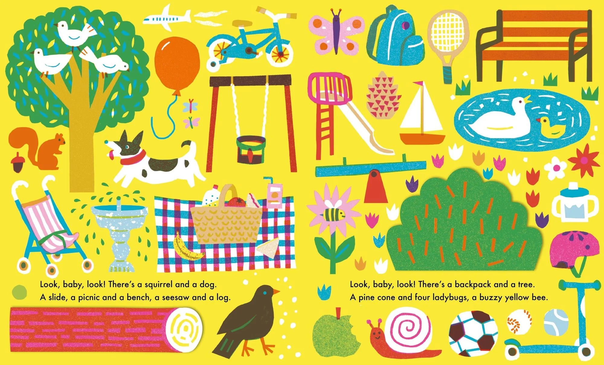 Outside - Look Baby Look Board Book by Louise Lockhart