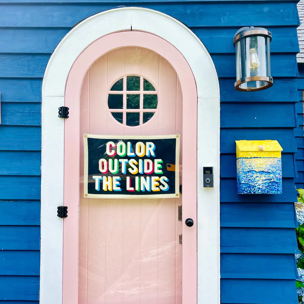 Color Outside the Lines Camp Flag by Oxford Pennant