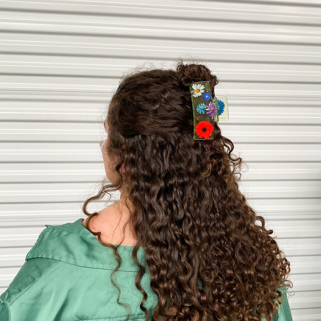 Box Hair Claw in Flower Power by Chunks