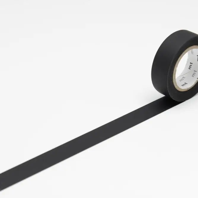 Matte Black Washi Tape by MT Kamoi Kakoshi
