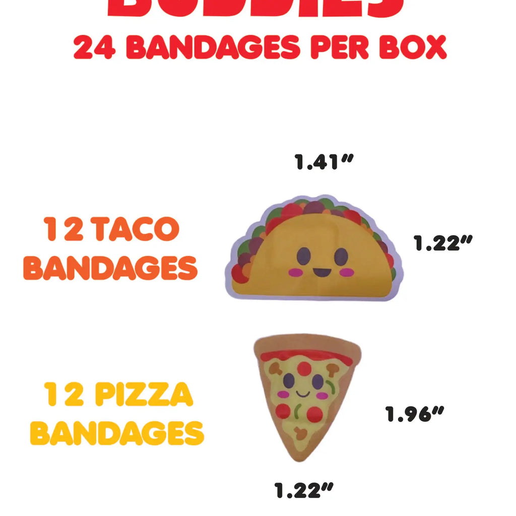 Pizza and Taco Bandages by Boo Boo Buddies