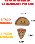 Pizza and Taco Bandages by Boo Boo Buddies