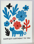 Happiest Birthday Cat Card