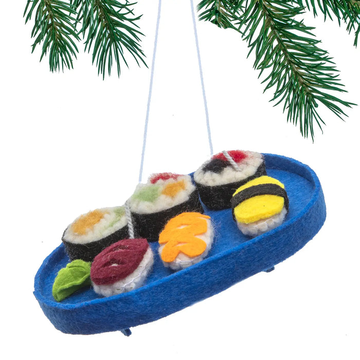 Sushi Plate Ornament by Silk Road Bazaar