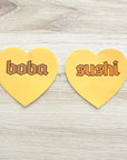 Sushi Heart Sticker by The Silver Spider