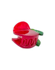 Mini Red Apple Hair Claw Clip
