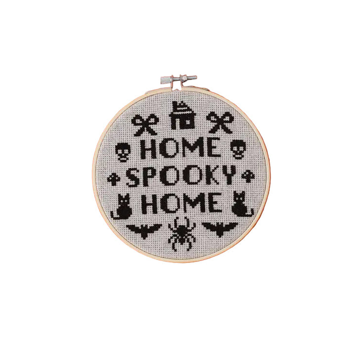 Home Spooky Home Cross Stitch Kit by Cotton Clara