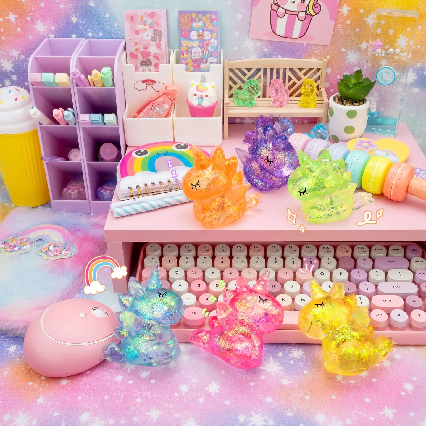 Gummy Unicorn Friends Sensory Squishy Toy