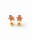 Gingerbread Man Earrings by Pip Pop Post