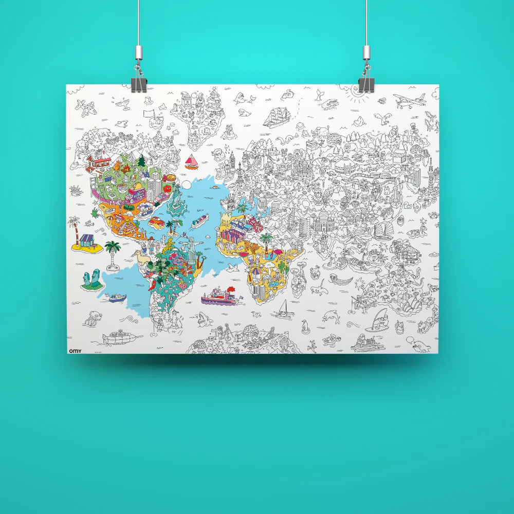 Atlas Giant Coloring Poster