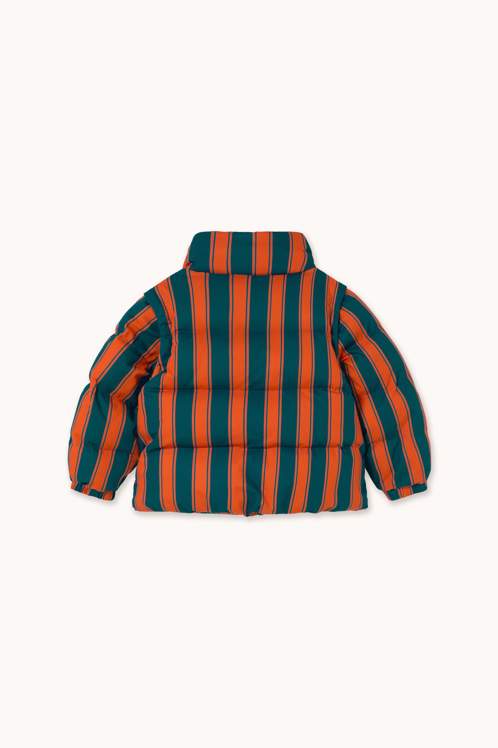Retro Stripes Cropped Padded Jacket