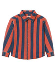 Red Stripes Denim Shirt