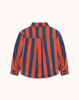 Red Stripes Denim Shirt