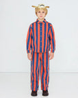 Red Stripes Denim Shirt