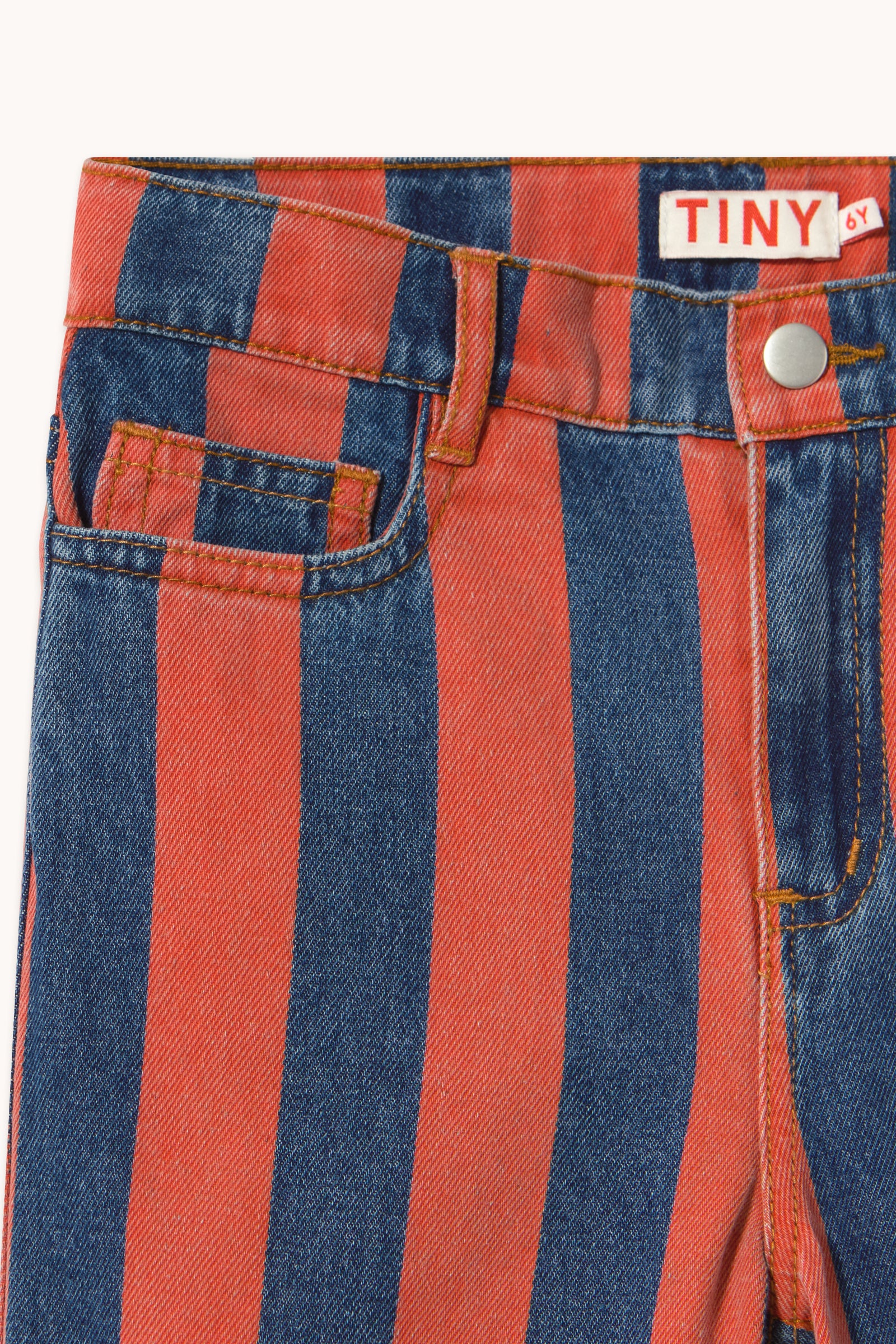 Red Stripes Denim Pant