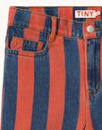 Red Stripes Denim Pant