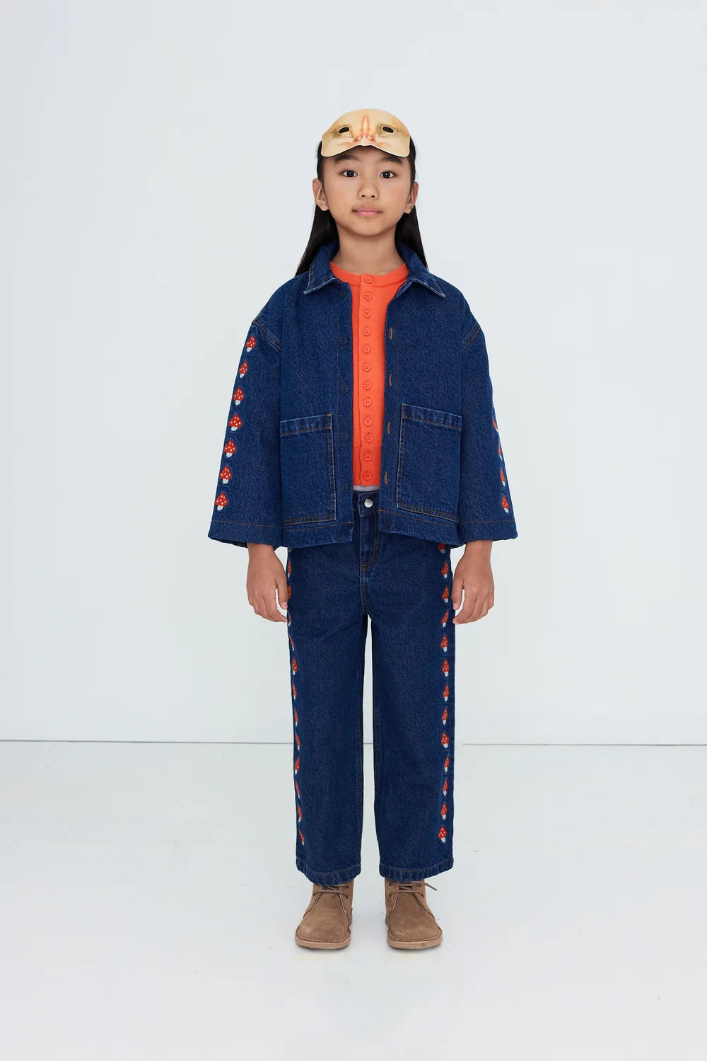 Mini Mushrooms Embroidered Jacket