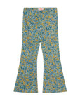 Flower Pattern Rib Pant