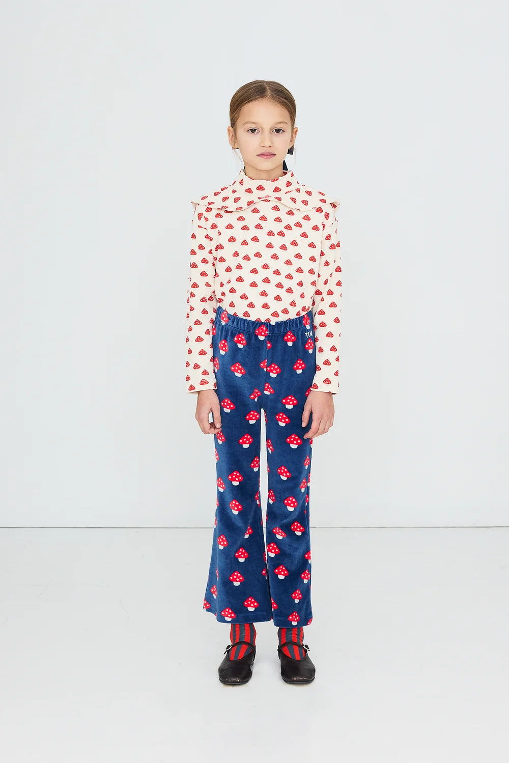 Mini Mushrooms Mockneck