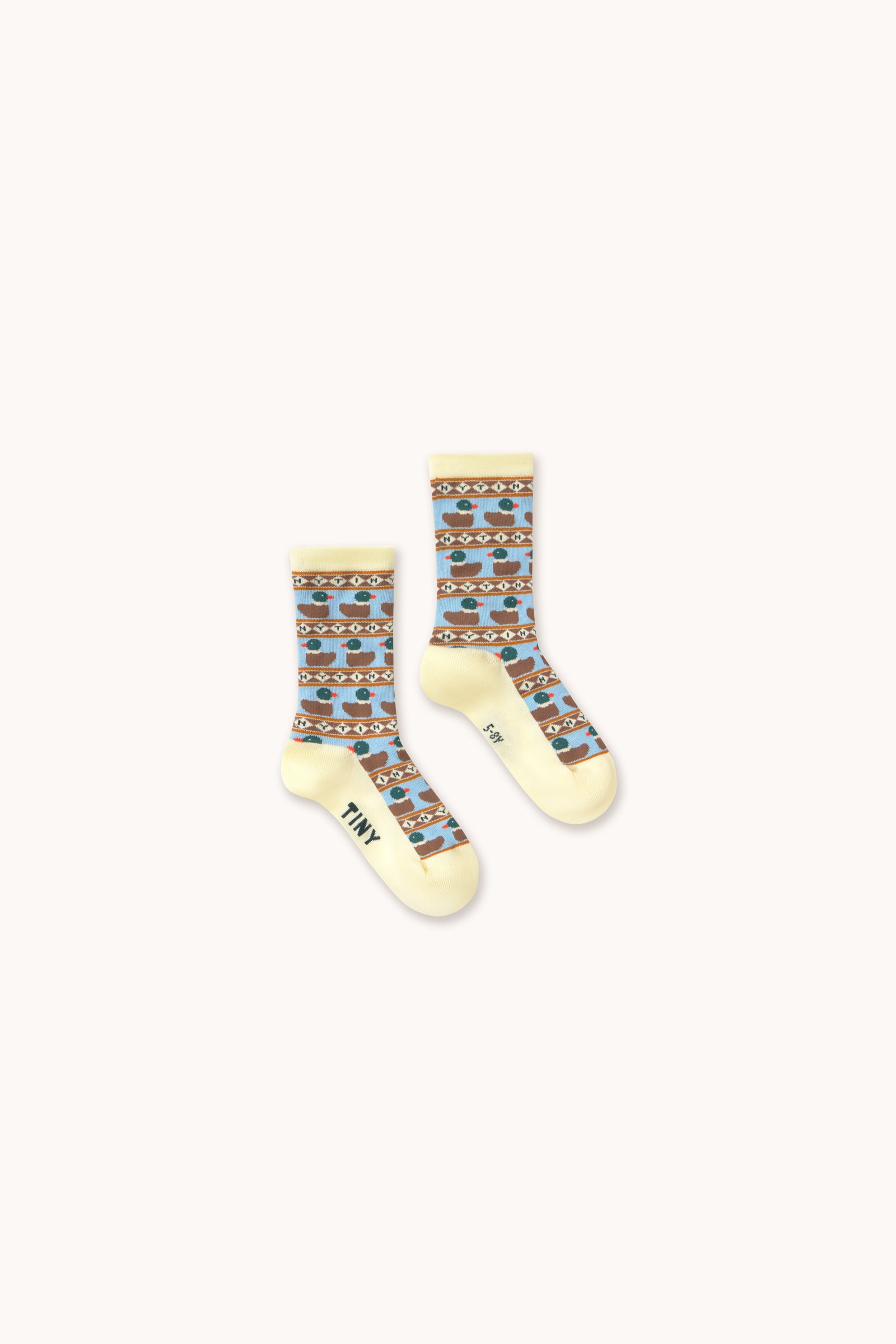 Tiny Ducks Medium Length Kids Socks
