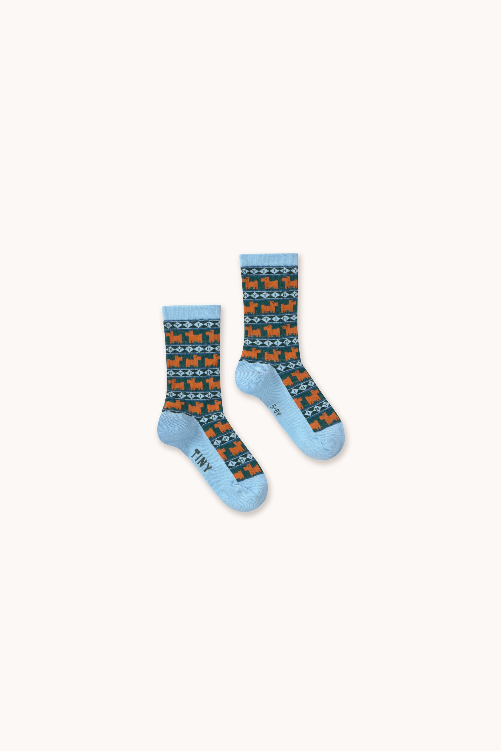 Tiny Dogs Medium Length Kids Socks