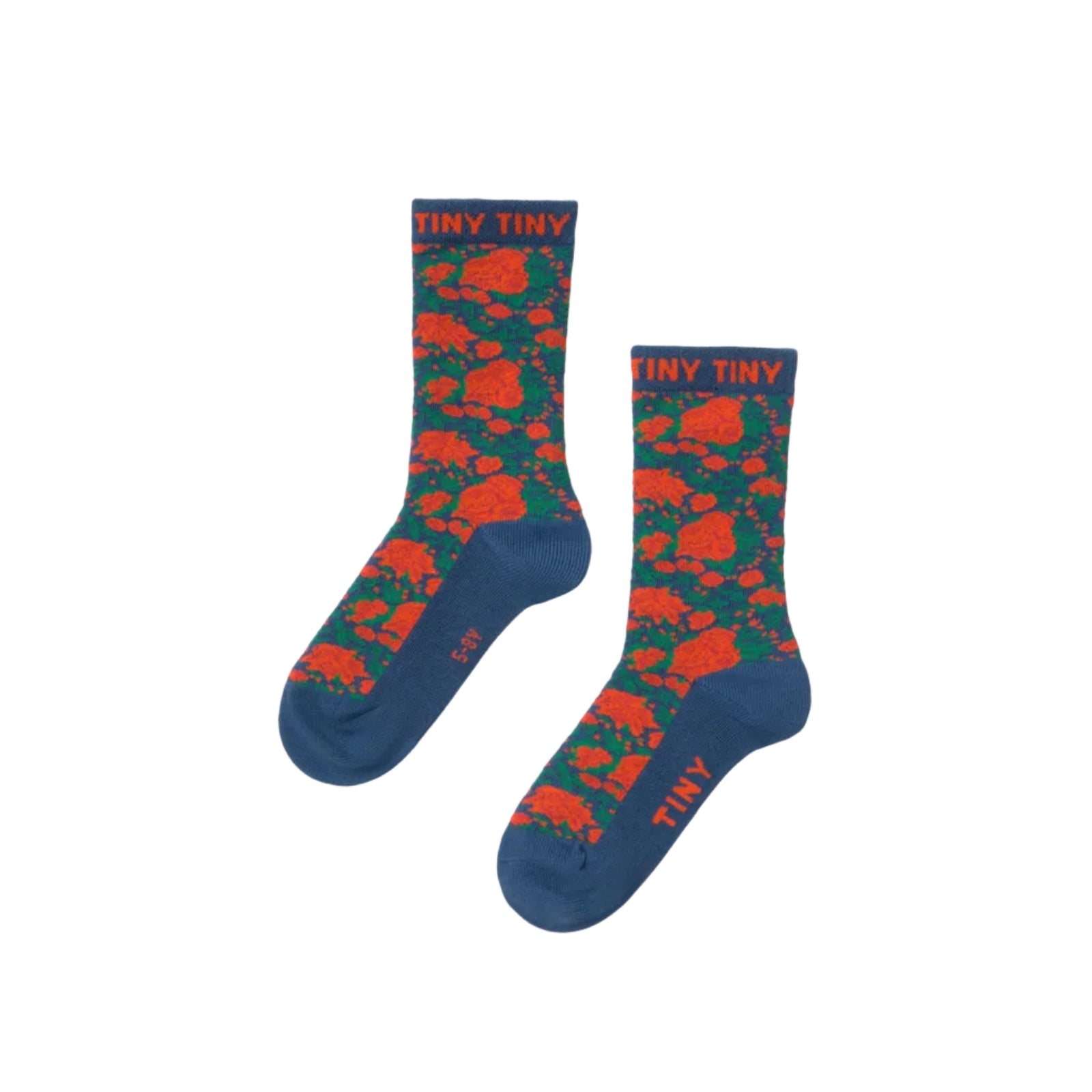 Roses Medium Length Kids Socks