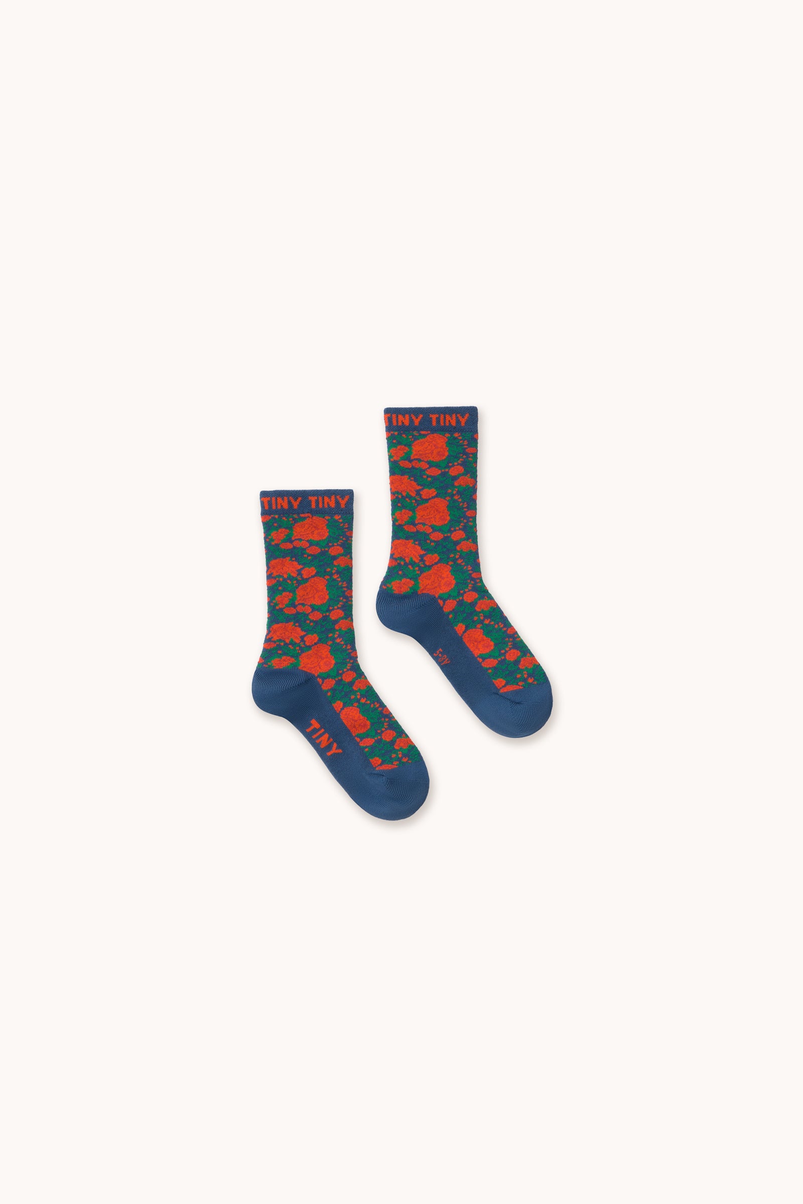 Roses Medium Length Kids Socks