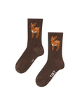 Deer Medium Length Kids Socks